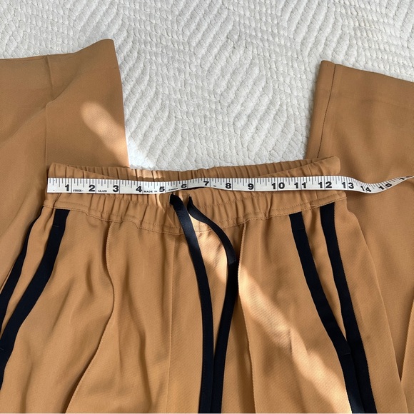 Reiss Frazer Brown Black Side Stripe Track Pants, Petite 4 - Picture 7 of 11